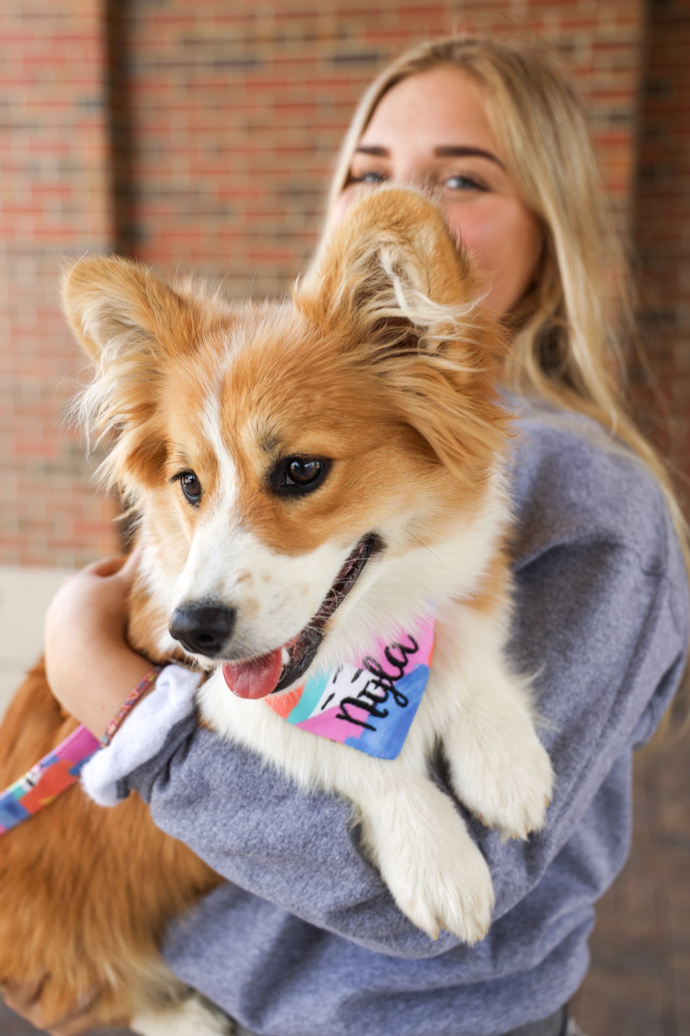 Personalized Double Sided Bandana | Sunflower & Abstract Bandana | Duke & Fox®