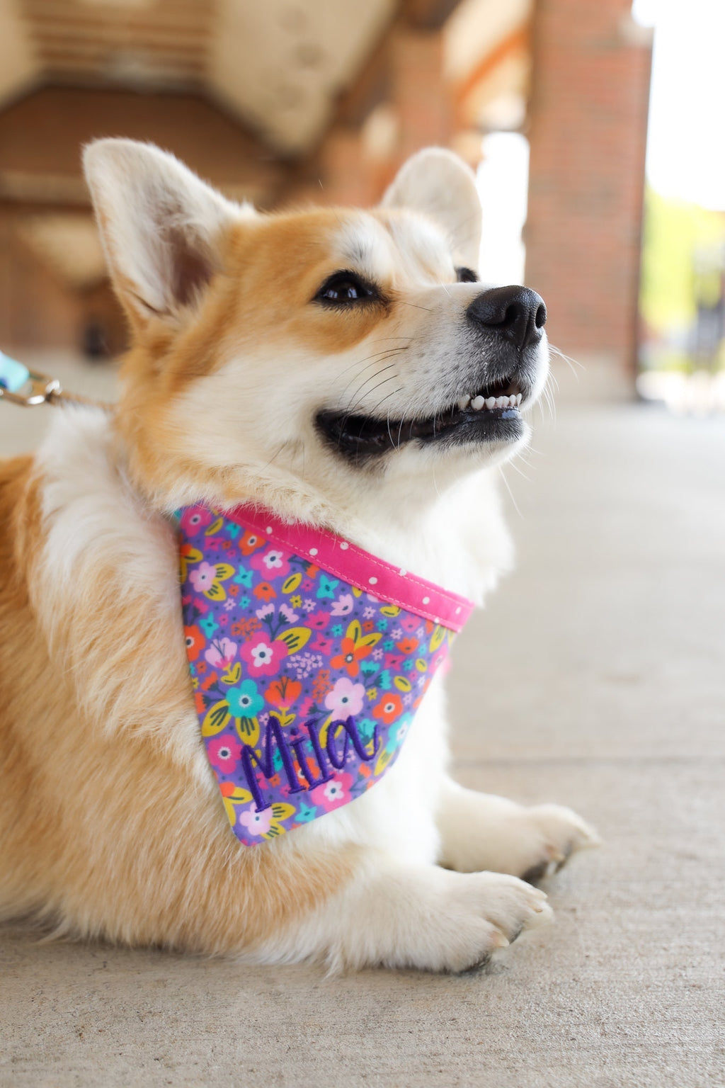 Personalized Double Sided Bandana | Floral & Geometic Bandana | Duke & Fox®