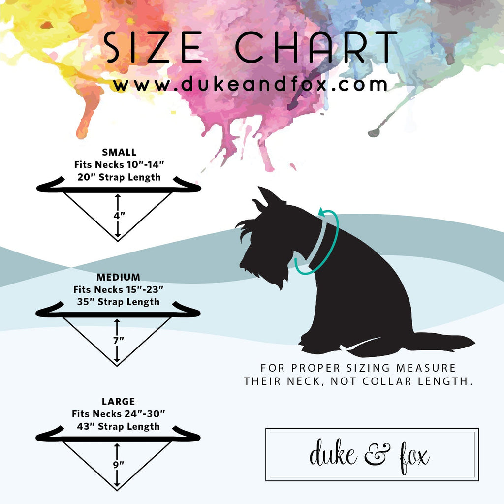 Personalized Double Sided Bandana - Spring & Summer