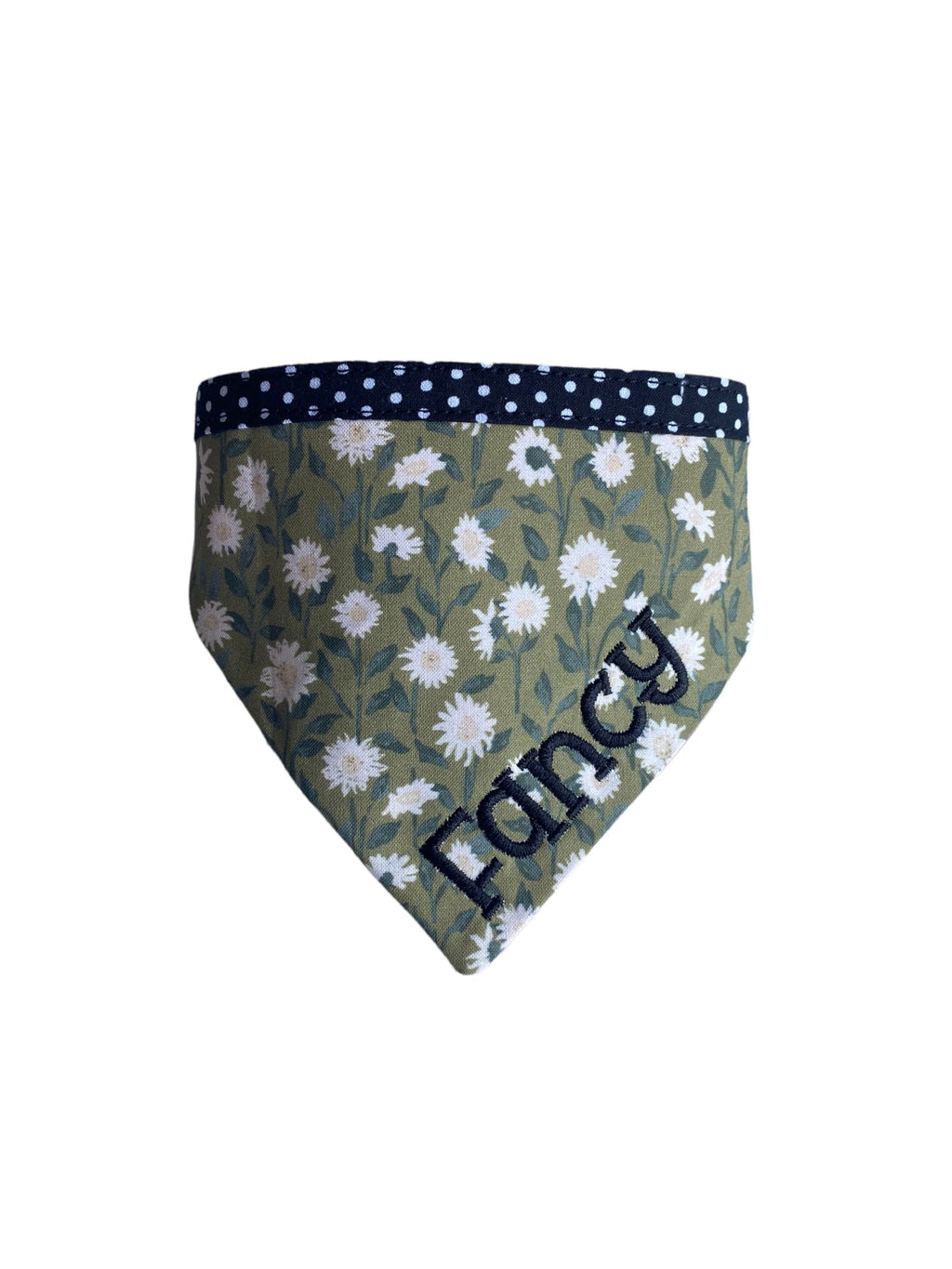 Personalized Double Sided Bandana | Daisy & Magenta Geo Bandana | Duke & Fox®
