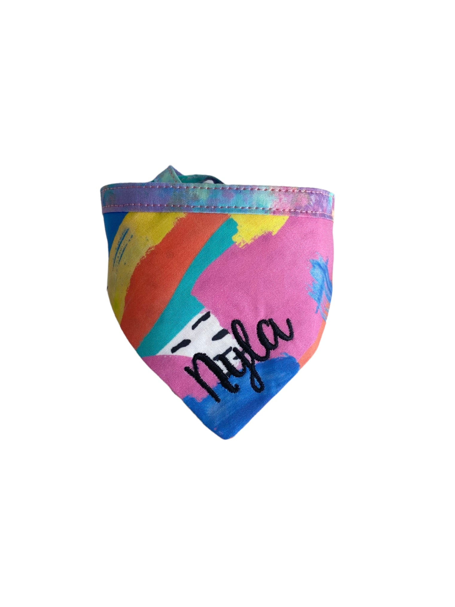 Personalized Double Sided Bandana | Sunflower & Abstract Bandana | Duke & Fox®