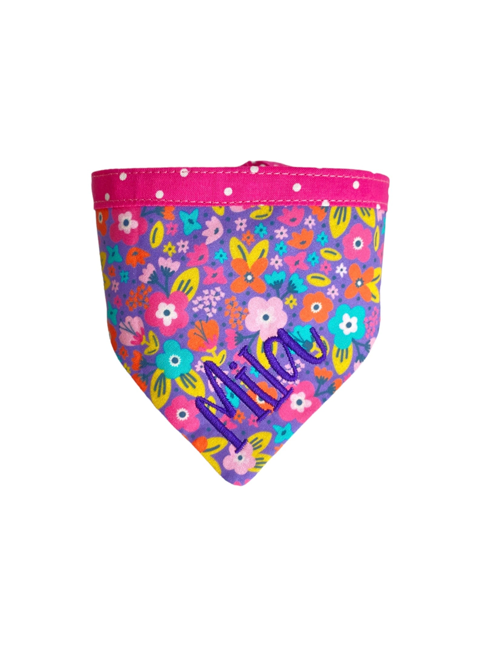 Personalized Double Sided Bandana | Floral & Geometic Bandana | Duke & Fox®