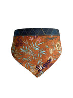 Personalized Double Sided Bandana | Rustic Floral & Pumpkin Bandana | Duke & Fox®