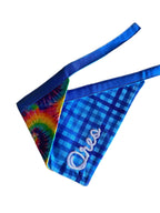 Double Sided Bandana | Tie Dye & Plaid Bandana | Duke & Fox®