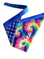 Double Sided Bandana | Tie Dye & Plaid Bandana | Duke & Fox®