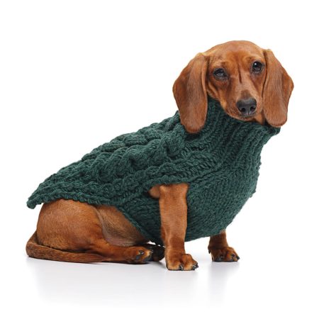 Cable Knit Sweater - Emerald