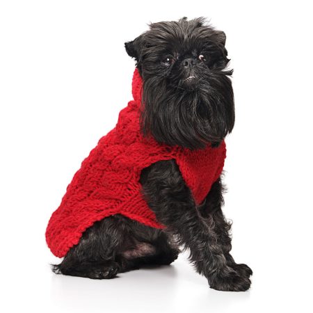 Cable Knit Sweater - Red